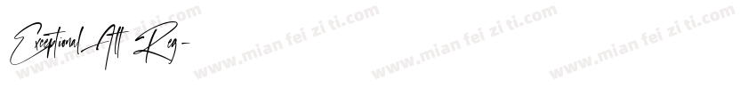 Exceptional Alt Reg字体转换